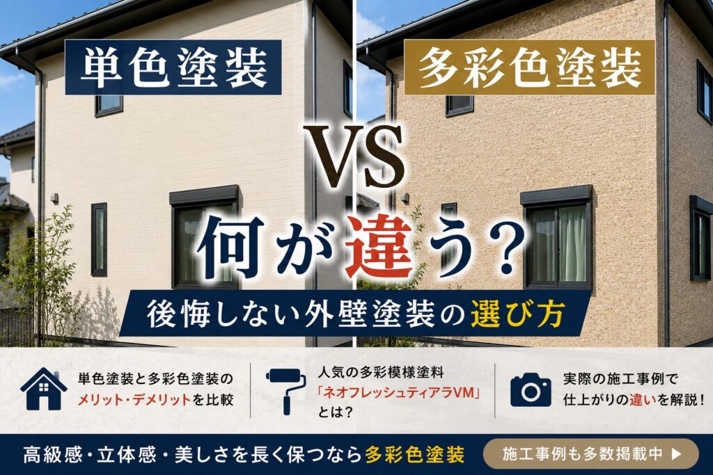 単色　多彩色　違い