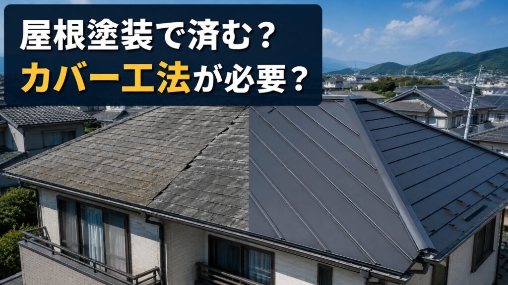 松山市の屋根塗装と屋根カバー工法の比較